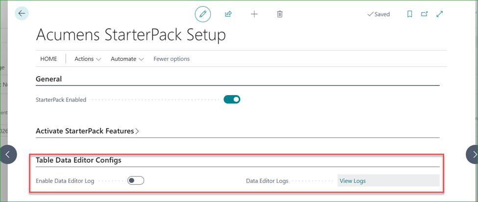 Table Data Editor