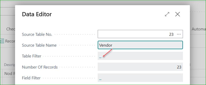 Table Data Editor