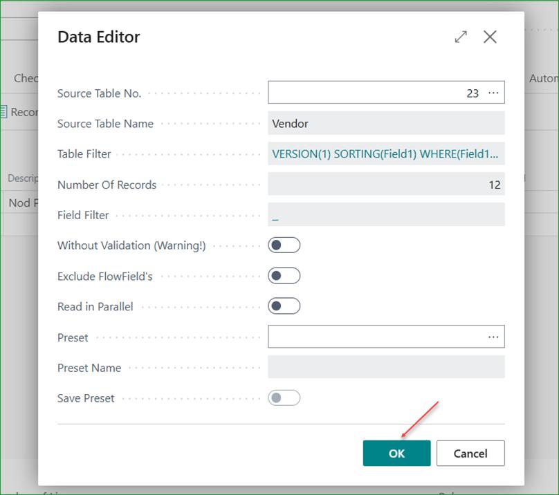 Table Data Editor
