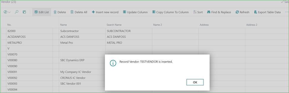 Table Data Editor