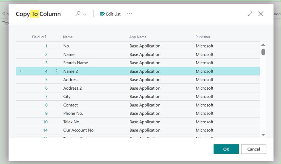 Table Data Editor