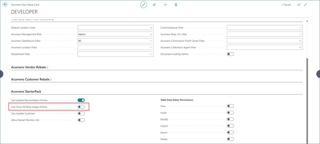 Bank Rec Fixes and Enhancements