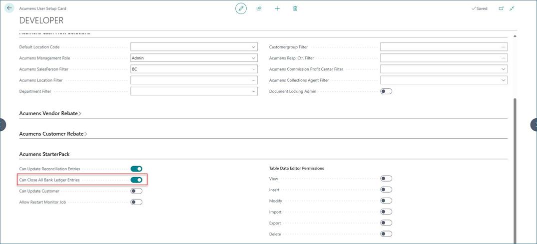 Bank Rec Fixes and Enhancements