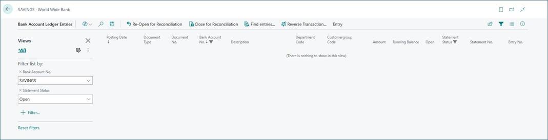 Bank Rec Fixes and Enhancements