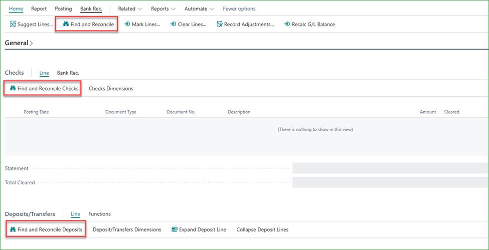 Bank Rec Fixes and Enhancements