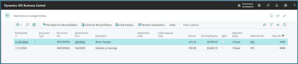 Bank Rec Fixes and Enhancements