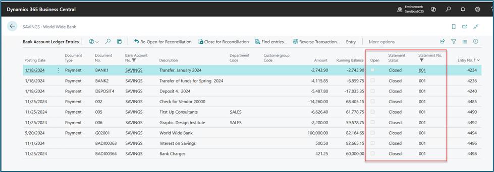 Bank Rec Fixes and Enhancements