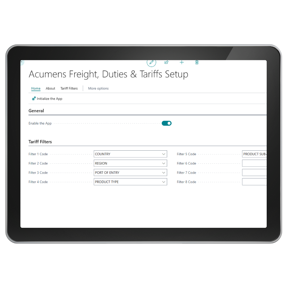 Acumens Freight, Duties & Tariffs (NW)