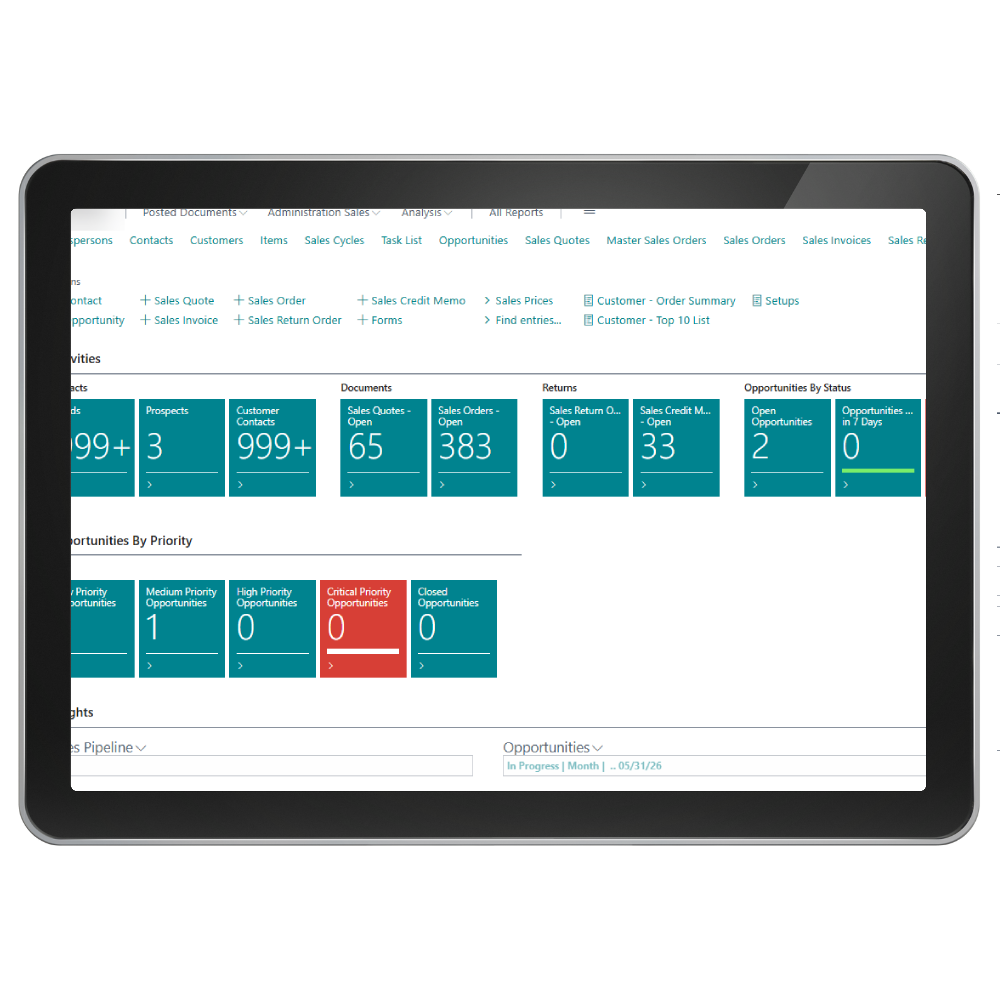 Acumens Mobile Salesman, CRM & Customer Portal