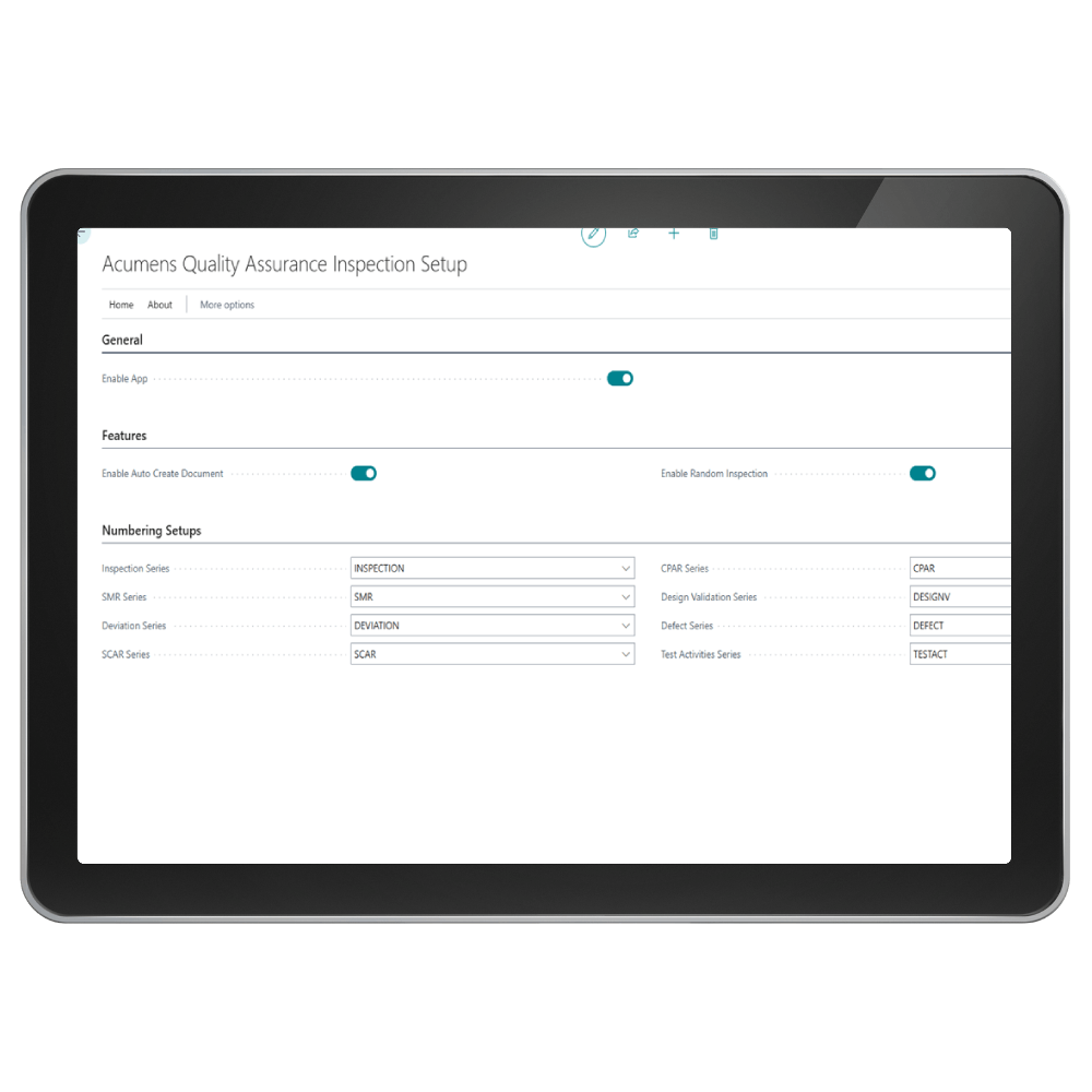 Acumens Quality Assurance Inspection