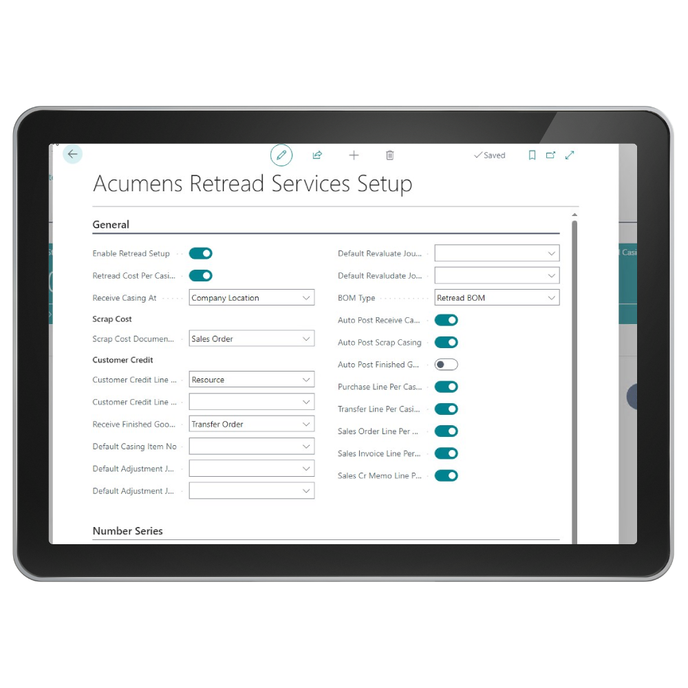 Acumens Retread Services Management