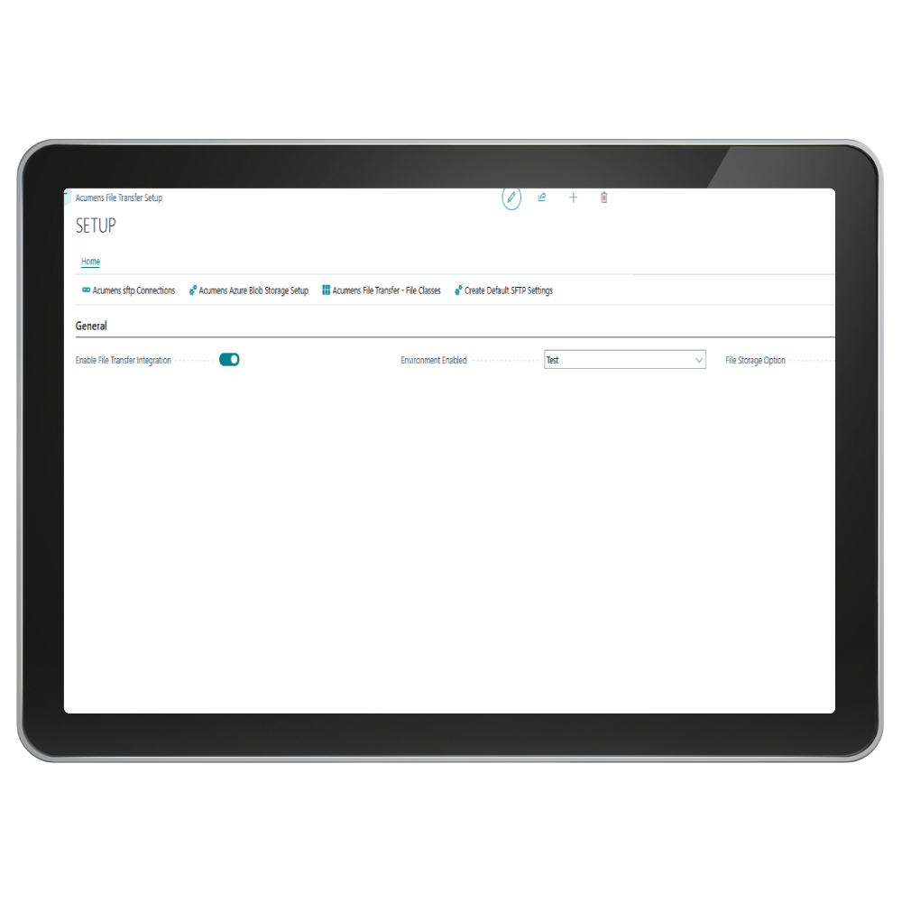 Acumens SFTP & Azure File Share Integration for 365 BC (NW)
