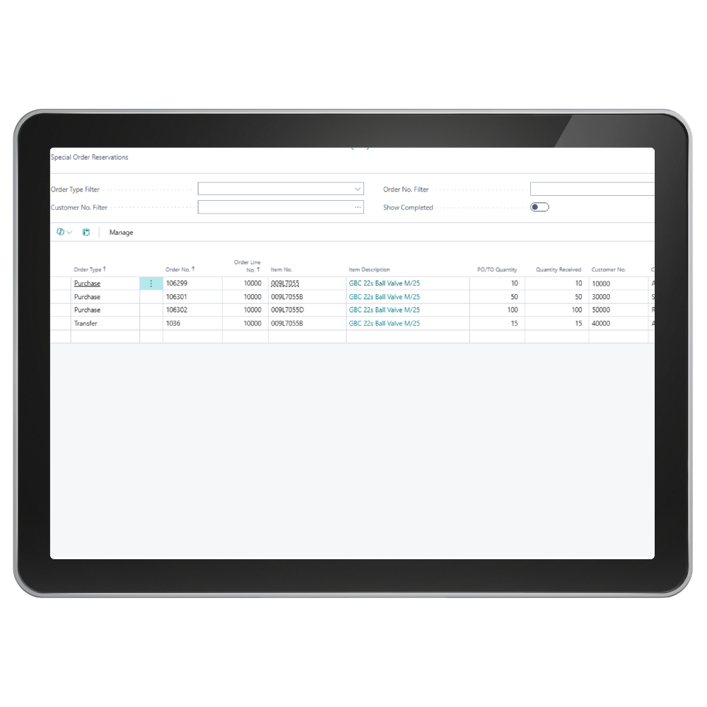 Acumens Sales & Special-Order Management